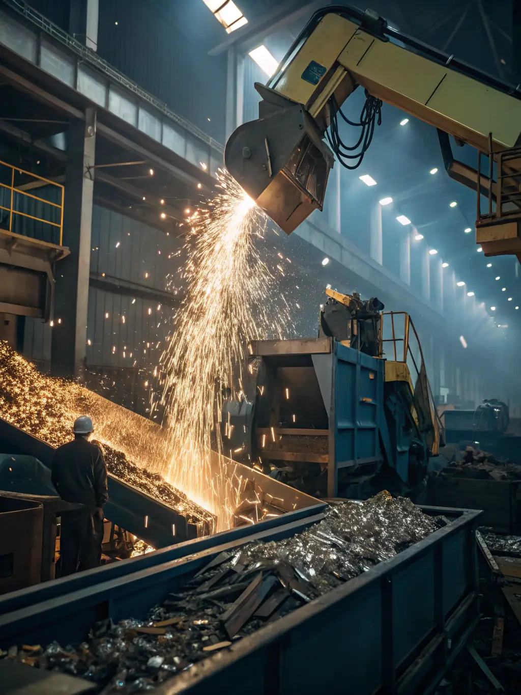 A visual representation of the closed-loop recycling process at RePlastic Global, illustrating the transformation of plastic waste into valuable R-PET pellets, emphasizing the company's commitment to circular economy principles.