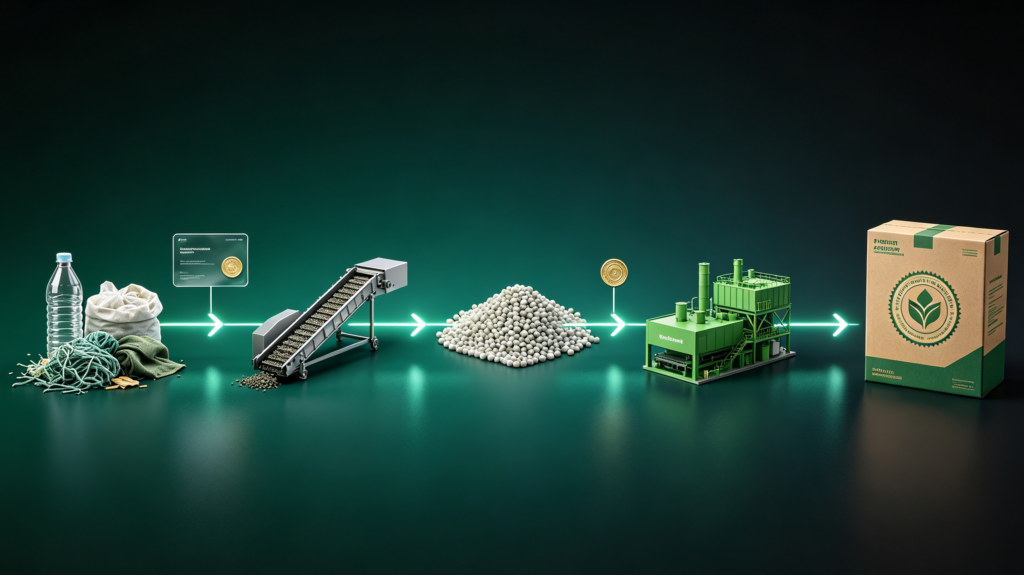 How GRS Certification Works in Practice: From Raw Waste to Verified Product 1 The current image has no alternative text. The file name is: 博客2-scaled.png